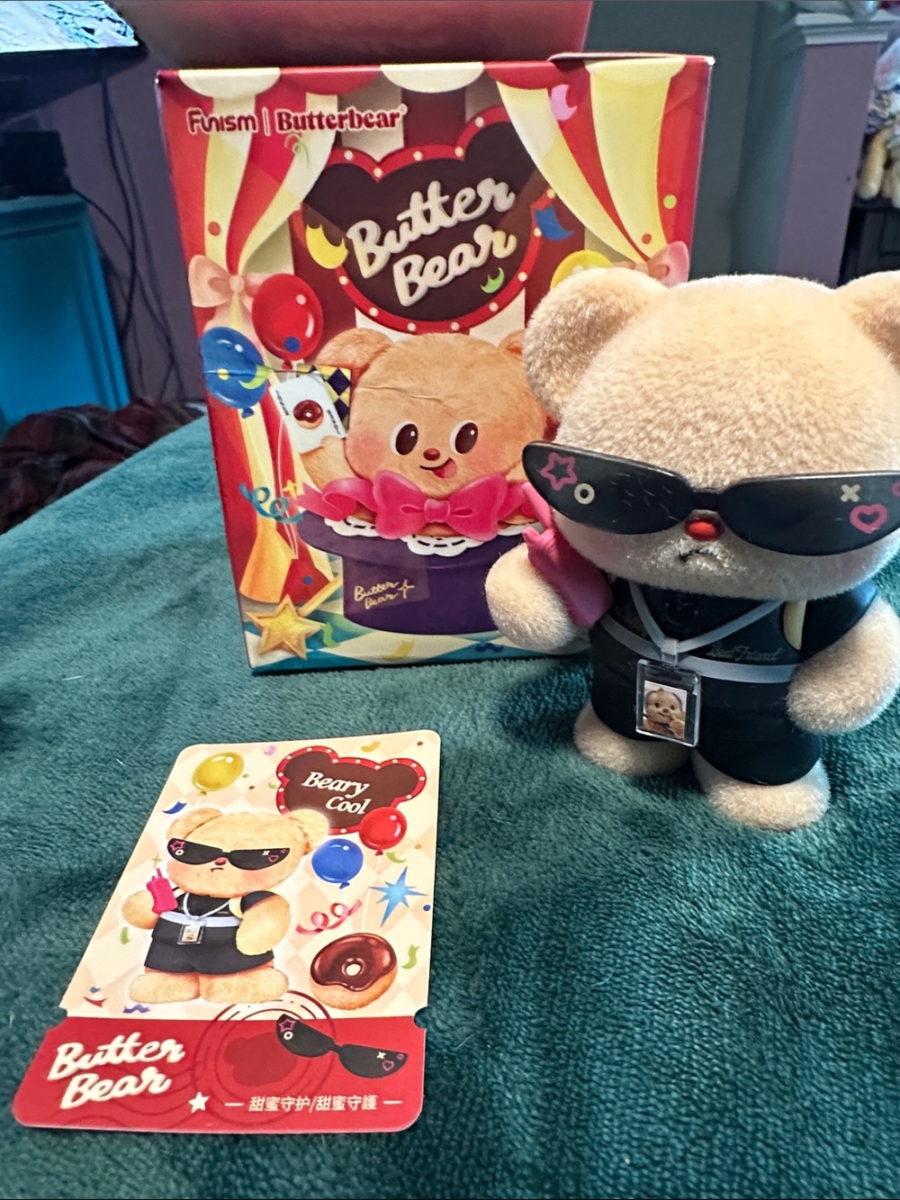 🚨2/$15🚨 Butter Bear Happy Day Flocked Figure Beary Cool